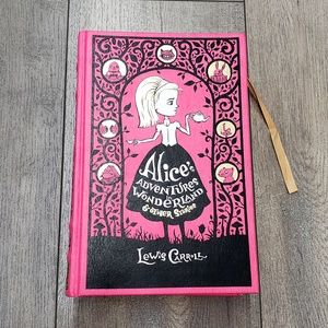 Alice in Wonderland pink decorative hardcover book